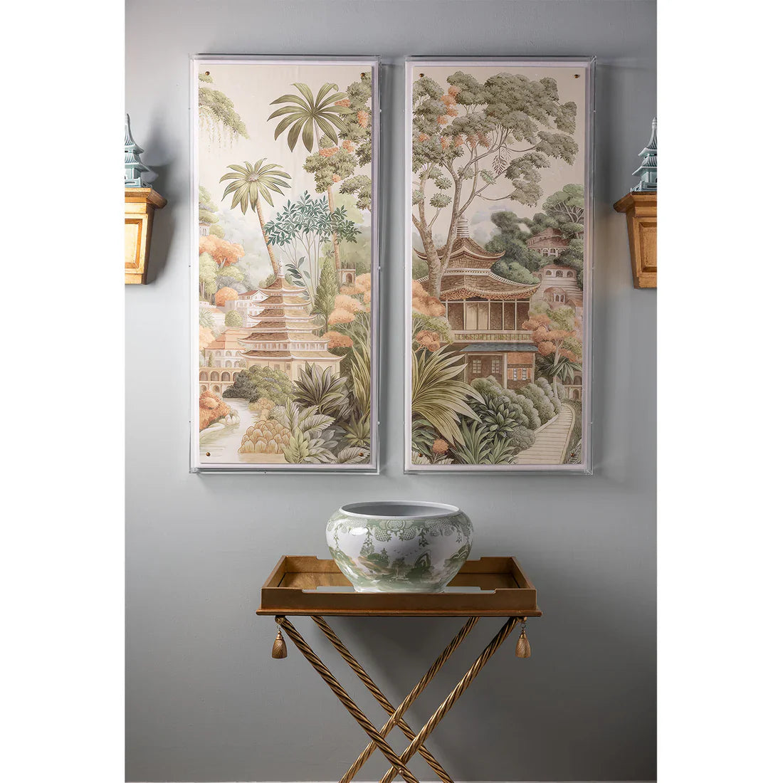 Teahouse II Panel 48 x 24 Inches