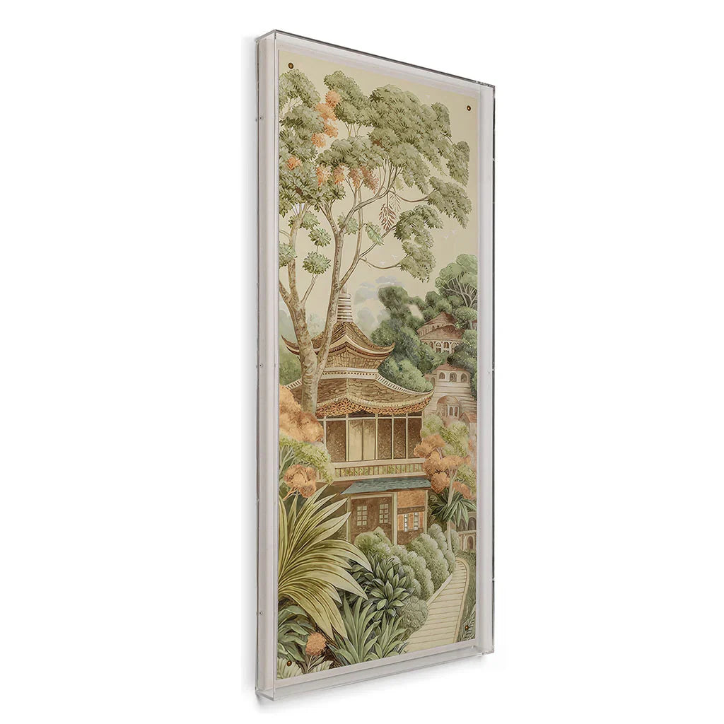 Teahouse II Panel 48 x 24 Inches