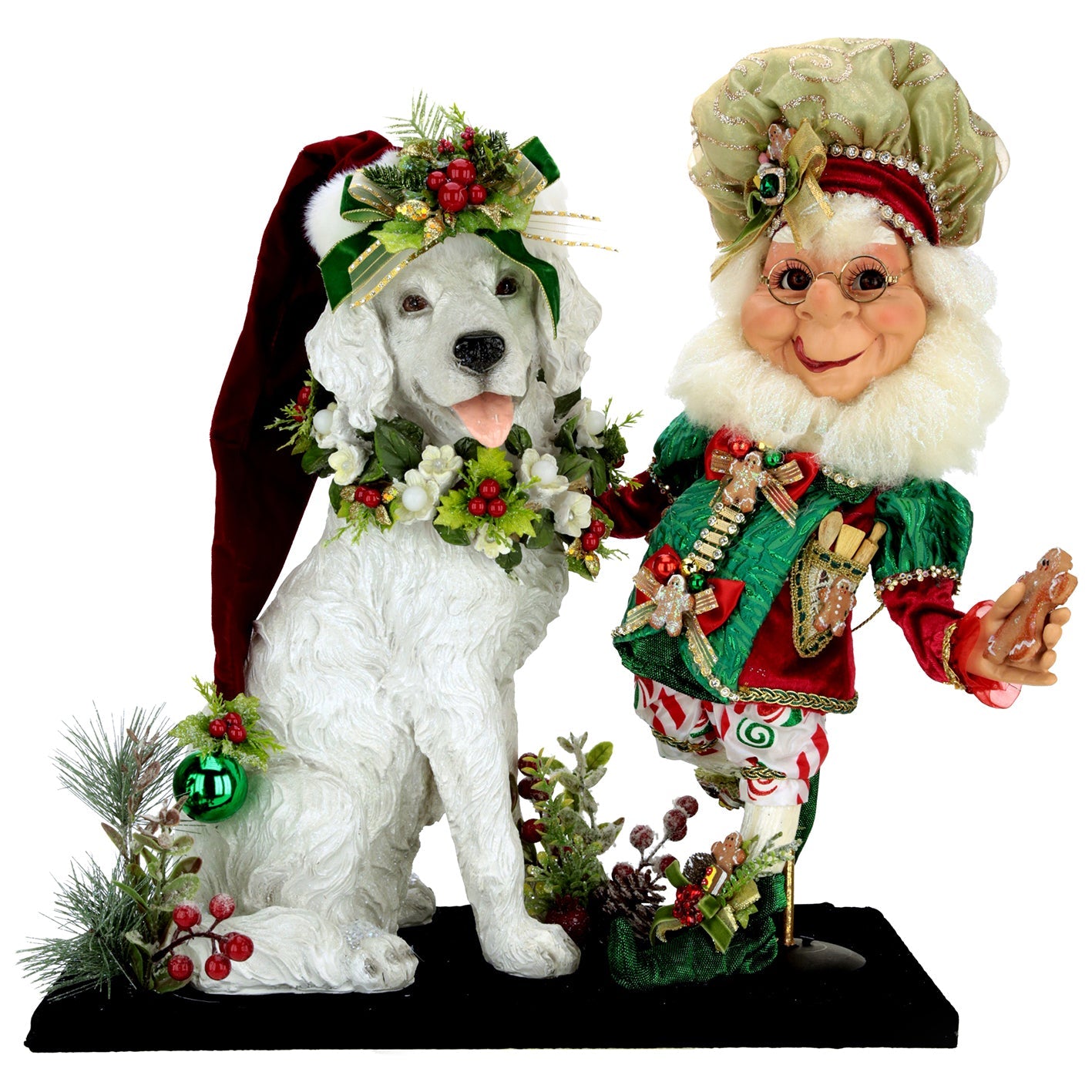 Christmas Cookie Elf with Dog 20.5" -  Five Pieces Made - SOLD OUT