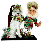 Christmas Cookie Elf with Dog 20.5" -  Five Pieces Made - SOLD OUT