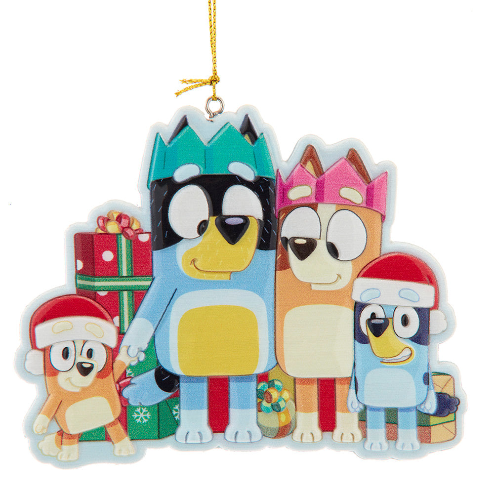 Double Sided Bluey Resin Ornament 4.25"