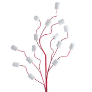 Marshmallow with Red Glitter Spray 30"
