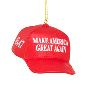MAGA Make America Great Again 45 and 47 Hat Resin Ornament 3.5"