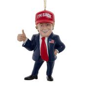 President Donald Trump "I'M Back" Resin Ornament 4.75"