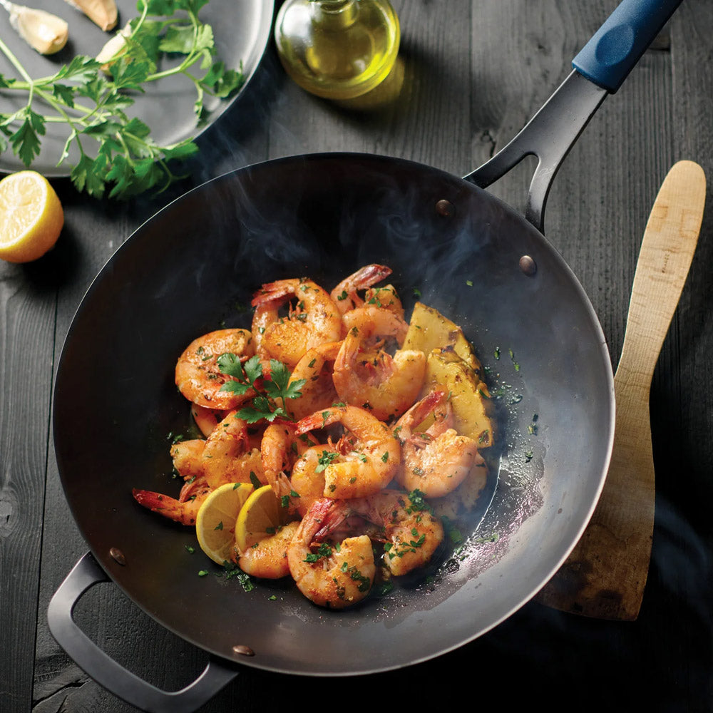 Ember Carbon Steel Wok 12.5 Inch