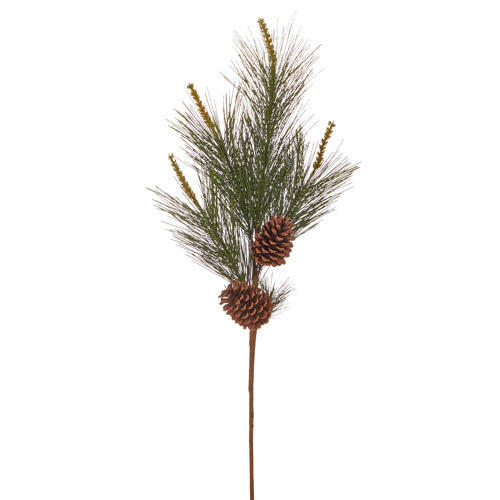 White Pine and Pinecone Spray 35.75"