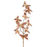 Pink Glitter Butterfly Spray 37"