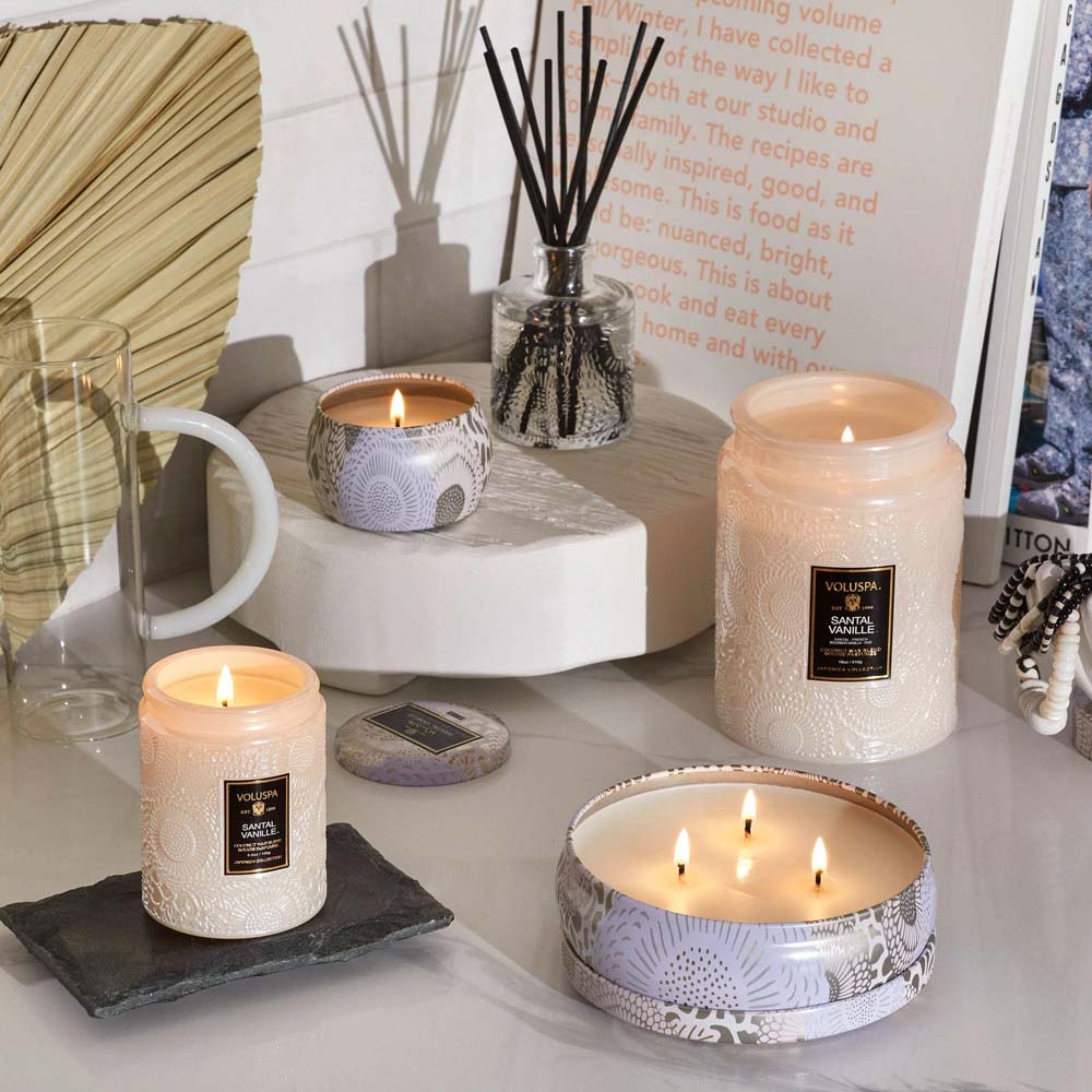 Santal Vanille Large Jar Candle 18oz