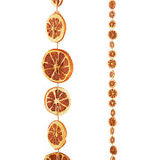 Faux Dried Orange Slice Garland 5.5"