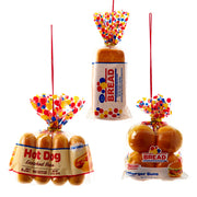 Bread In Bag Ornaments 3.5 to 4.5 Inches set of 3