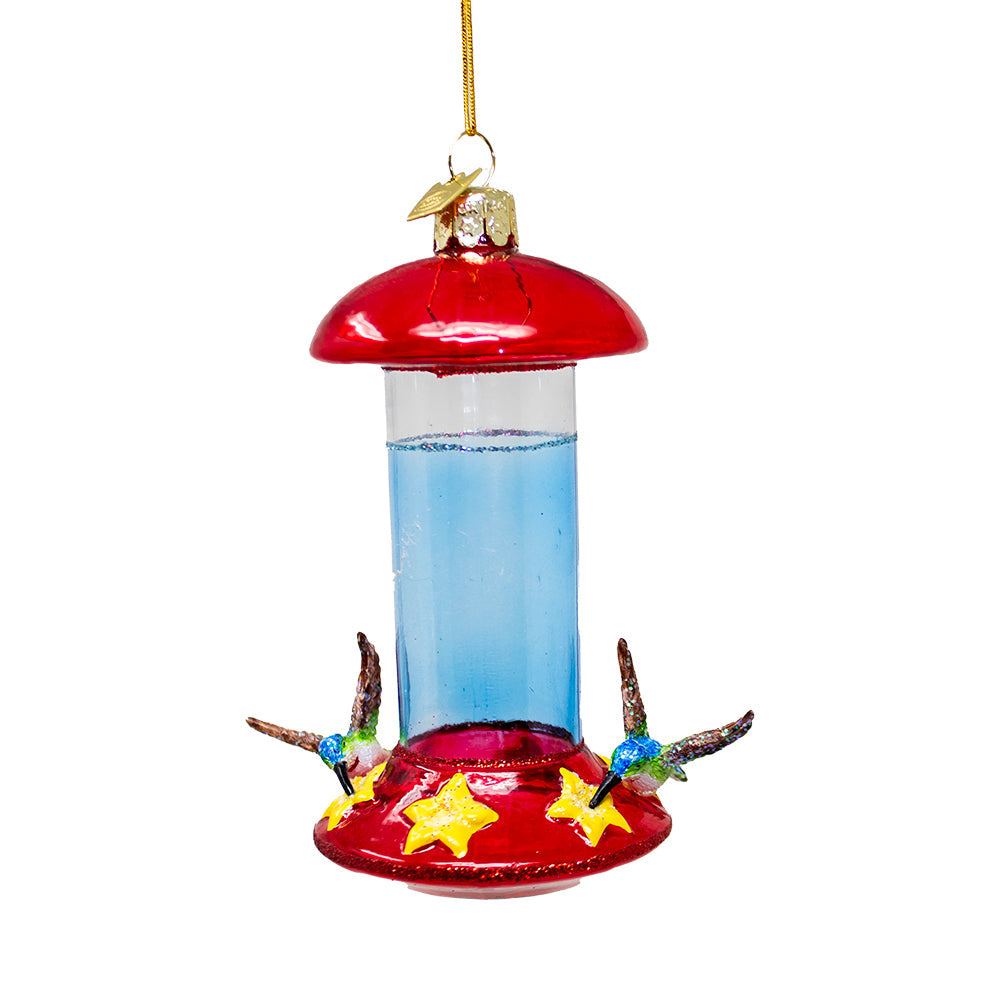 Noble Gems Hummingbird Feeder Ornament 4.5"