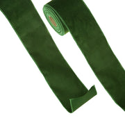 Green Velvet Wired Ribbon 4 Inches x 10 Yards
