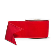 Red Velvet Wired Ribbon 4" x 10 Yards