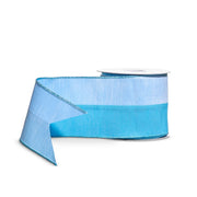 Blue Two-Tone Velvet Wired Ribbon 4 Inches x 10 Yards