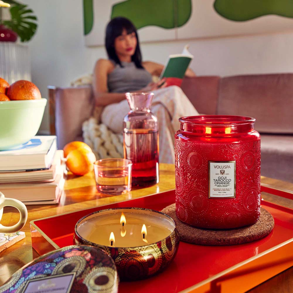 Goji Tarocco Orange Luxe Jar Candle 44oz