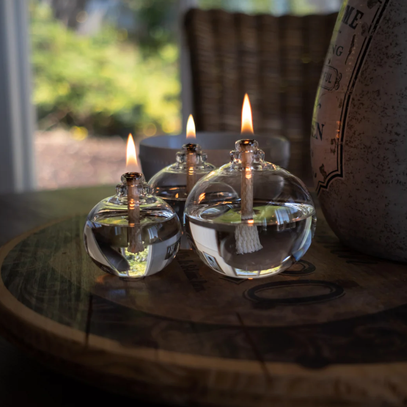 Wolfard Flower Bulb Oil Lamp Set of 3