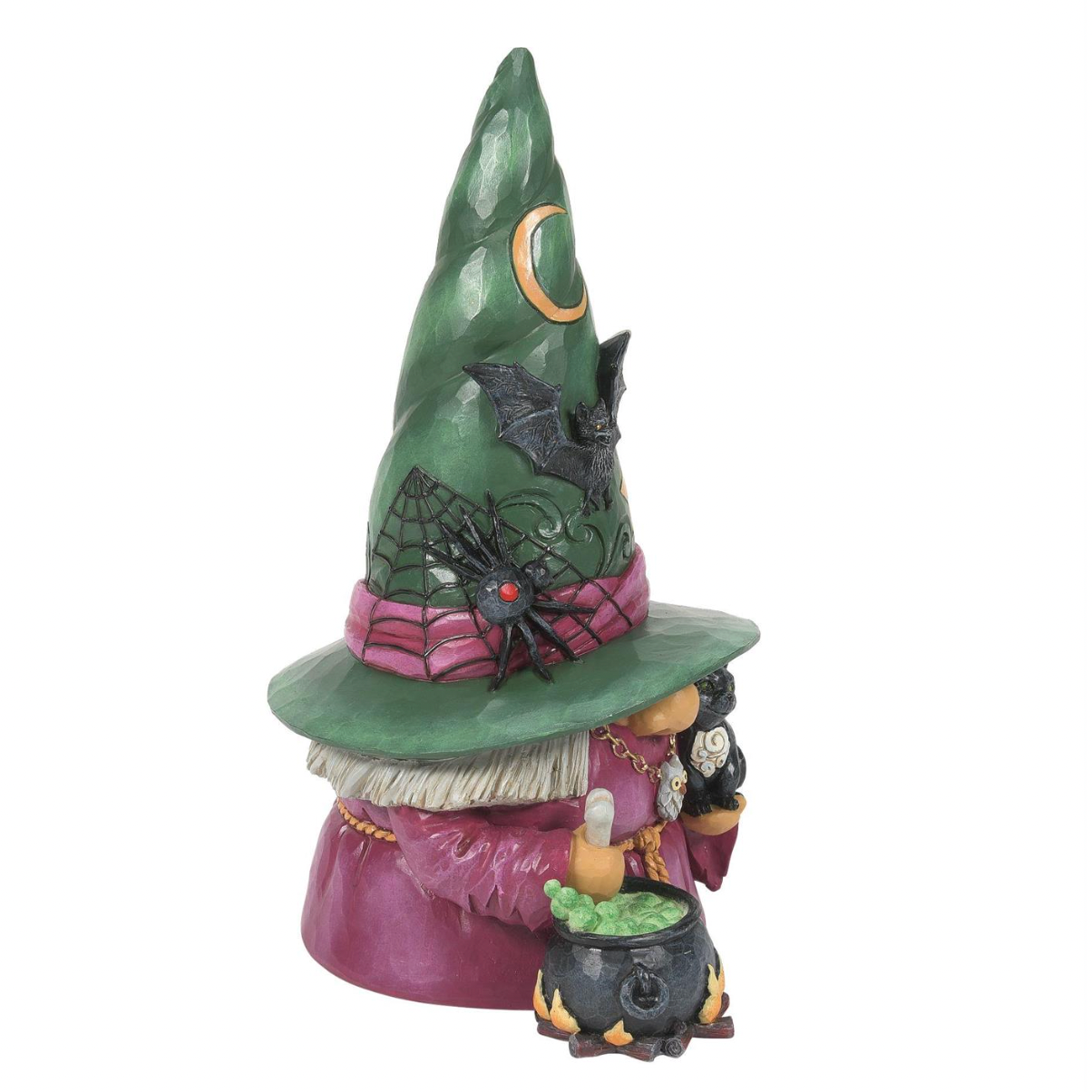 Witchful Thinking Witch Gnome with Cat