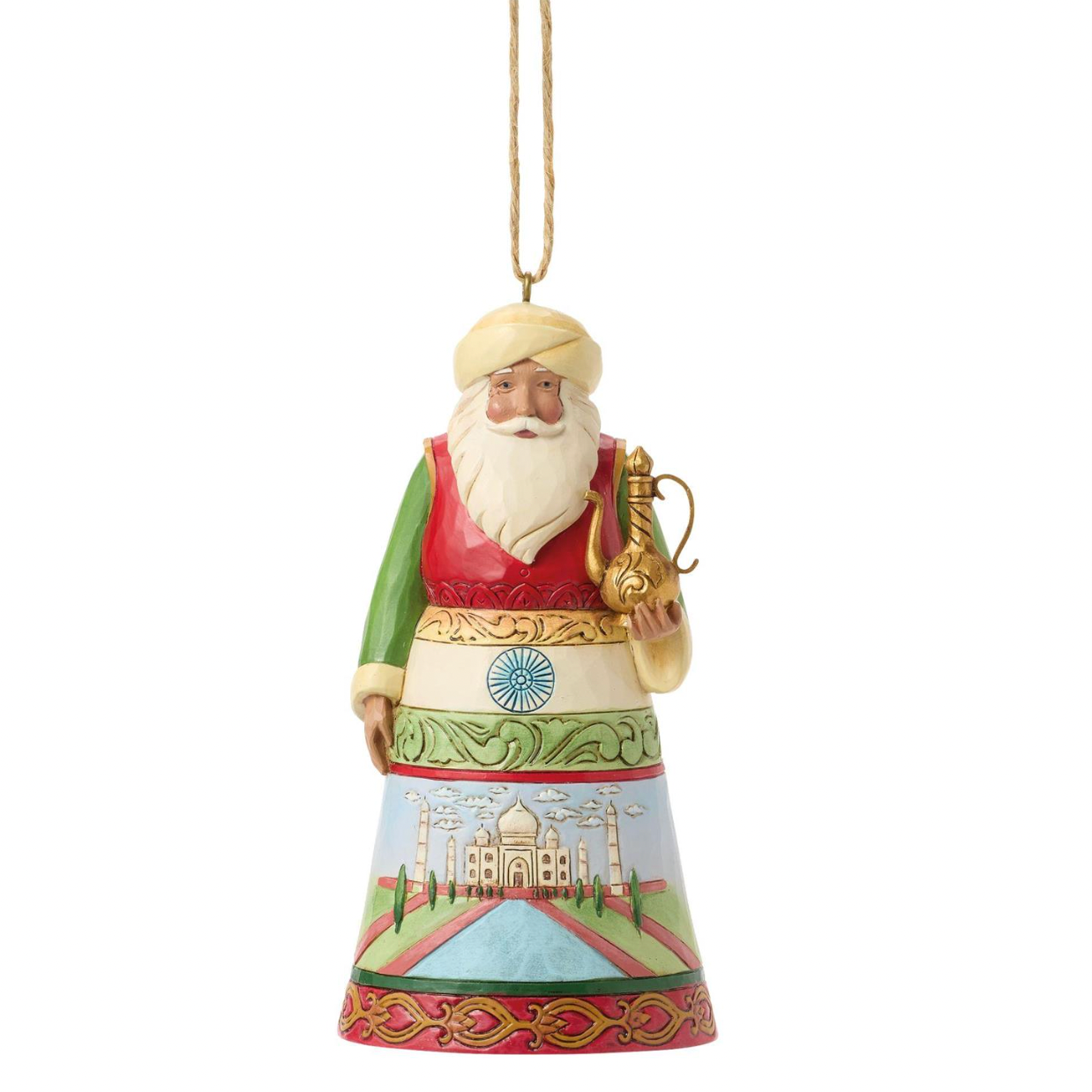 Santa Around the World India Ornament