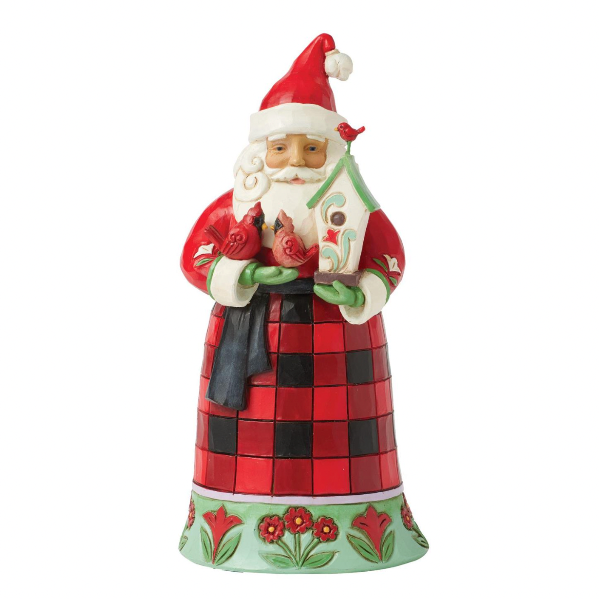 Santa's Cardinal Christmas Highland Glen Santa with Cardinal