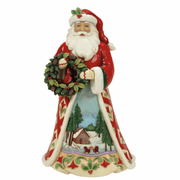 Christmas's Peaceful Retreat Christmas at the Lodge Lodge Santa Wreath &
