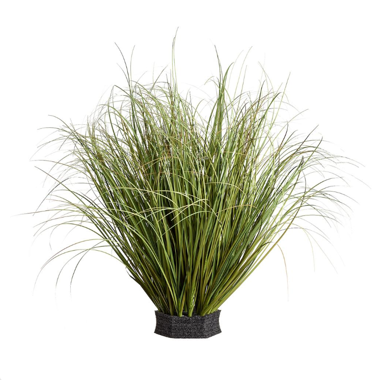 Long Grass with Foam Base Two Tone Green 25"
