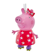 Peppa Pig with Skates Ornament 3.5"