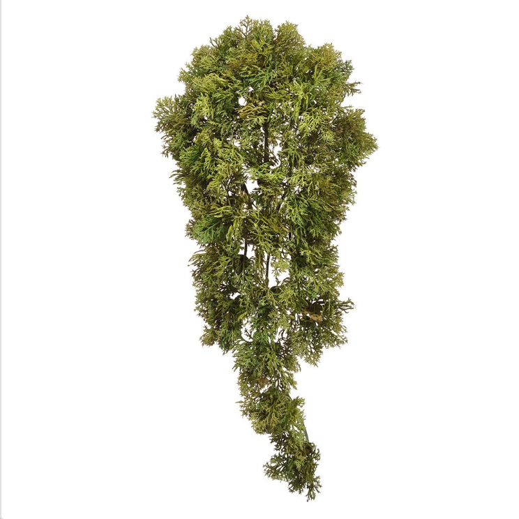 Green Moss Plastic Hanging Vine 14"