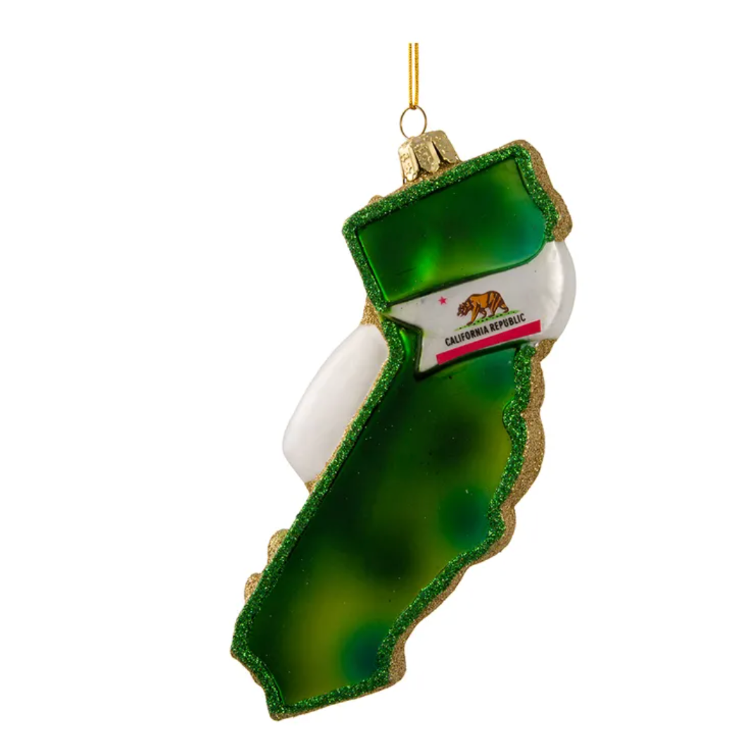 California Cityscapes Glass Ornament 5"