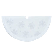 Sequins and Embroidered Velvet Snowflake Tree Skirt 48 Inch Diameter