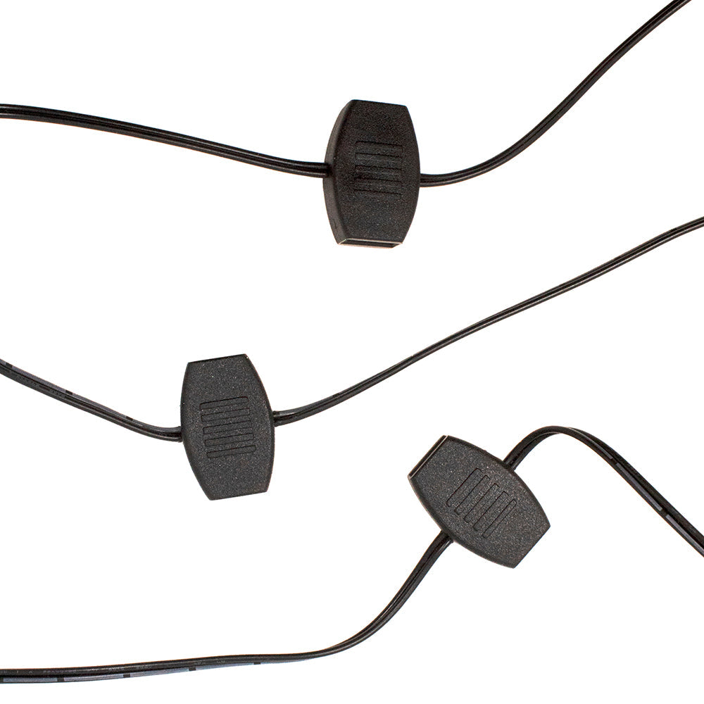 USB PowerConnect+ Extension Cord with Black Wire and 12 Ports 10' Long