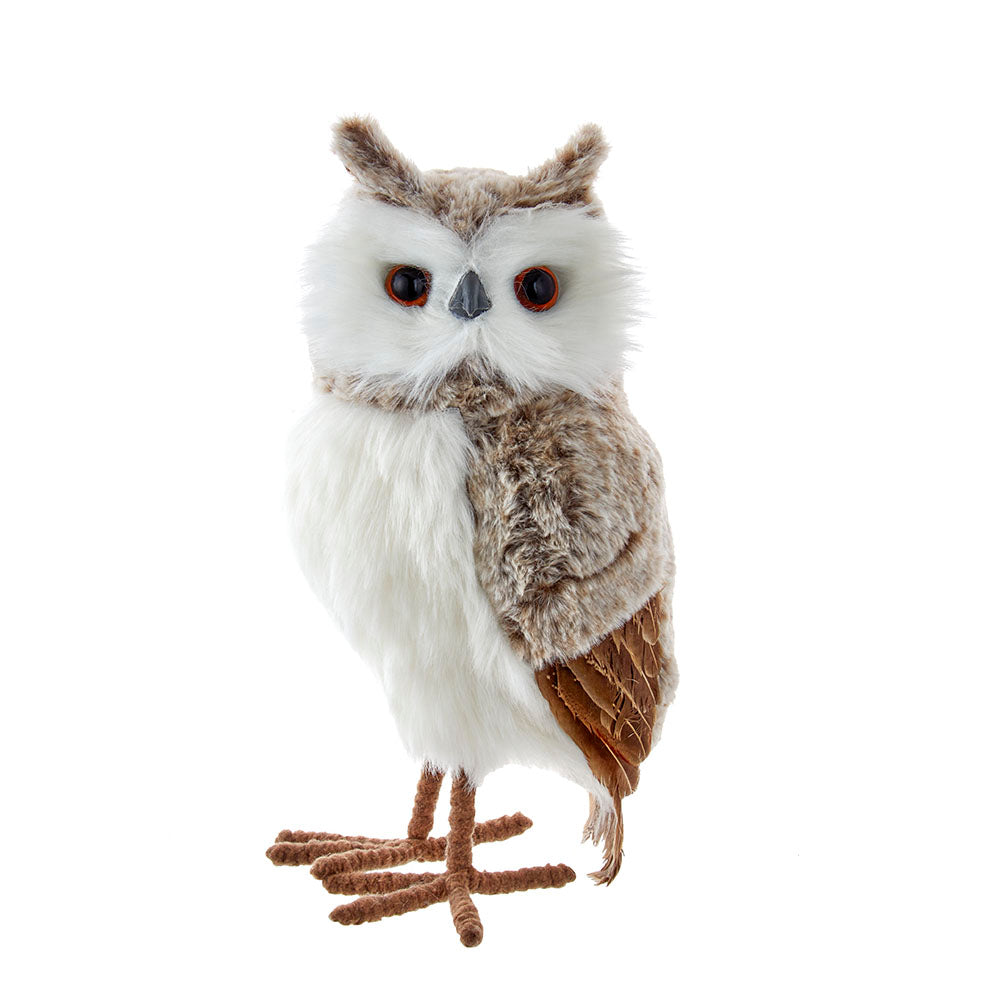 Gray and Brown Owl Ornament 13.5"