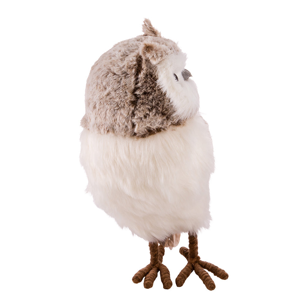 Gray and Brown Owl Ornament 13.5"