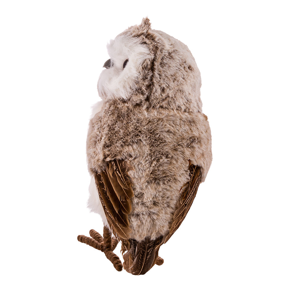 Gray and Brown Owl Ornament 13.5"