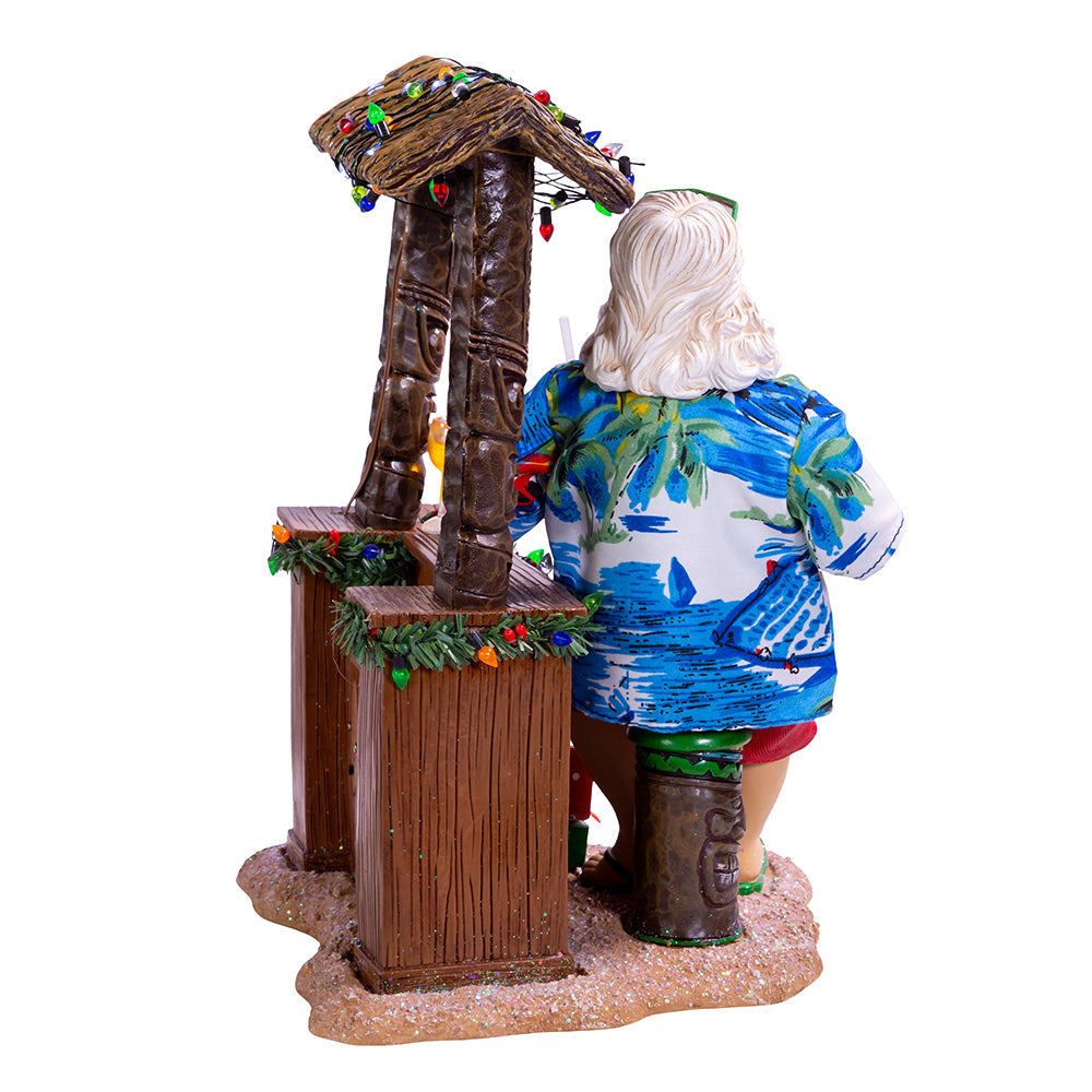 Beach Santa Sitting At Bar 11"