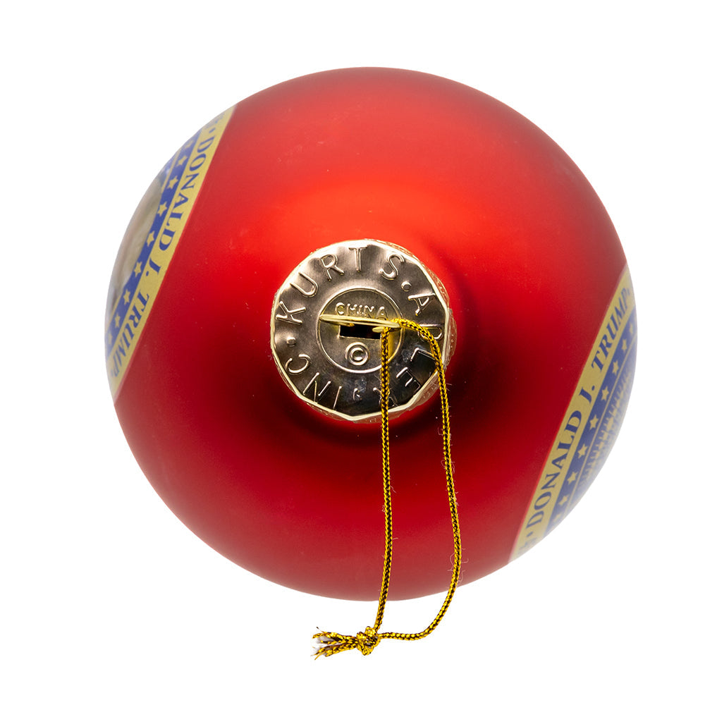 President Trump 45 and 47 Glass Ball Ornament 80MM