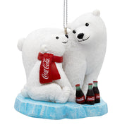 Coca-Cola® Polar Bear & Cub On Ice Ornament 3"