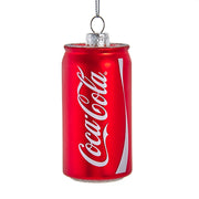Coca-Cola Can Glass Ornament 3.25"