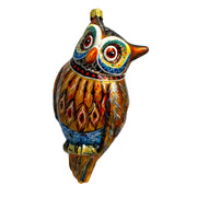 Bohemian Owl with Vibrant Colors Ornament