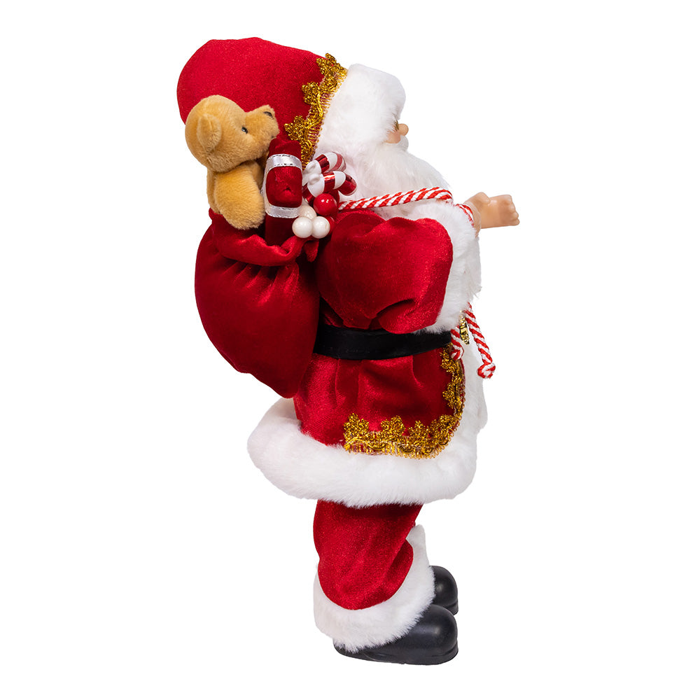 Standing Christmas Santa with Sack 12"