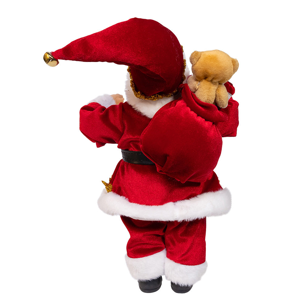 Standing Christmas Santa with Sack 12"