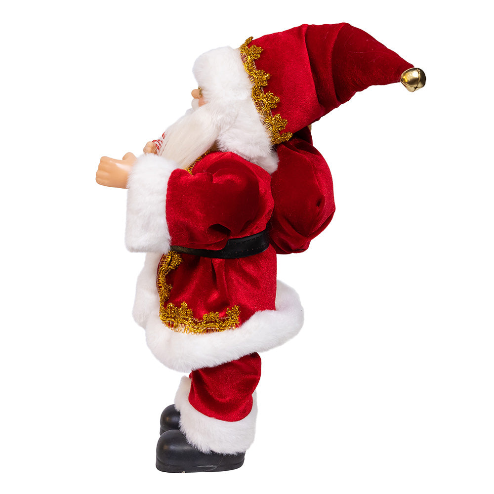 Standing Christmas Santa with Sack 12"