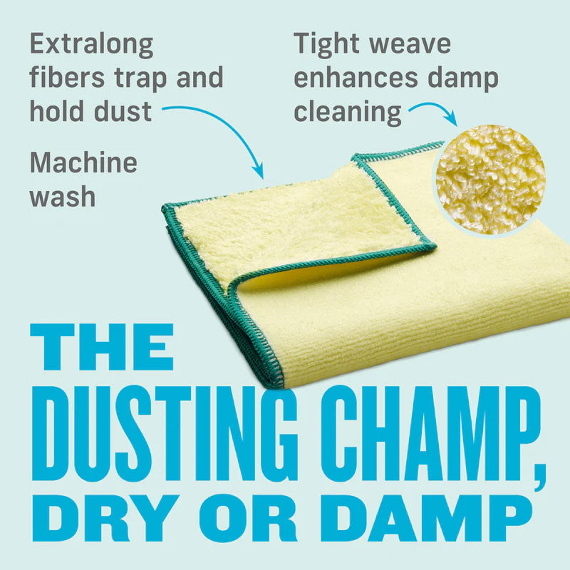 High Performance Dusting and Cleaning Cloth Yellow