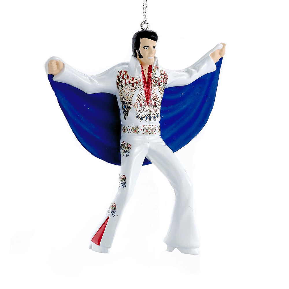 Elvis In Eagle Suit with Cape Ornament 4.5"