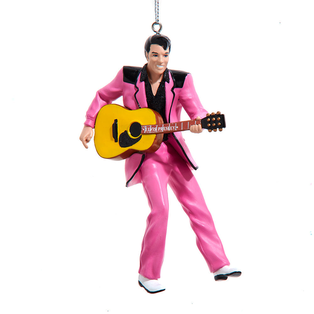 Elvis In Pink Suit Blow Mold Ornament