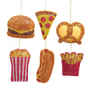 Bedazzled Food Ornaments 3" Set of 6