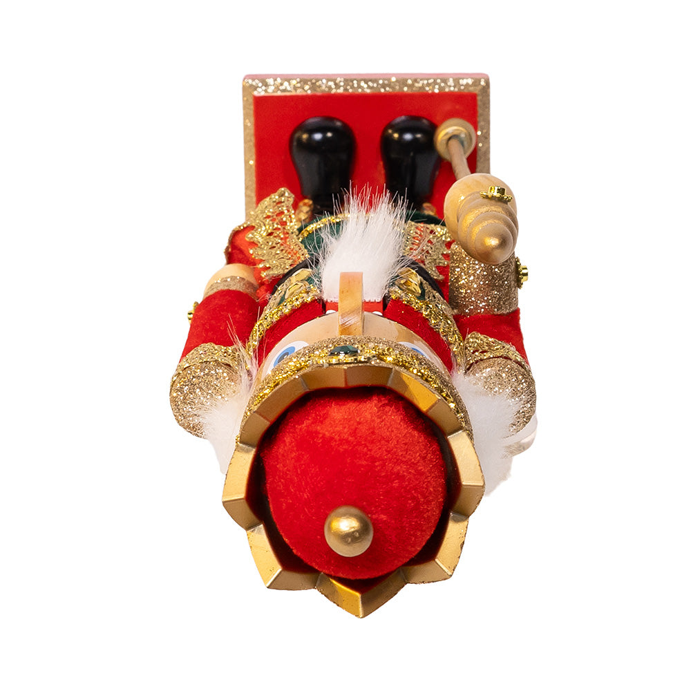 Regal Red and Green King Wooden Nutcracker 15"