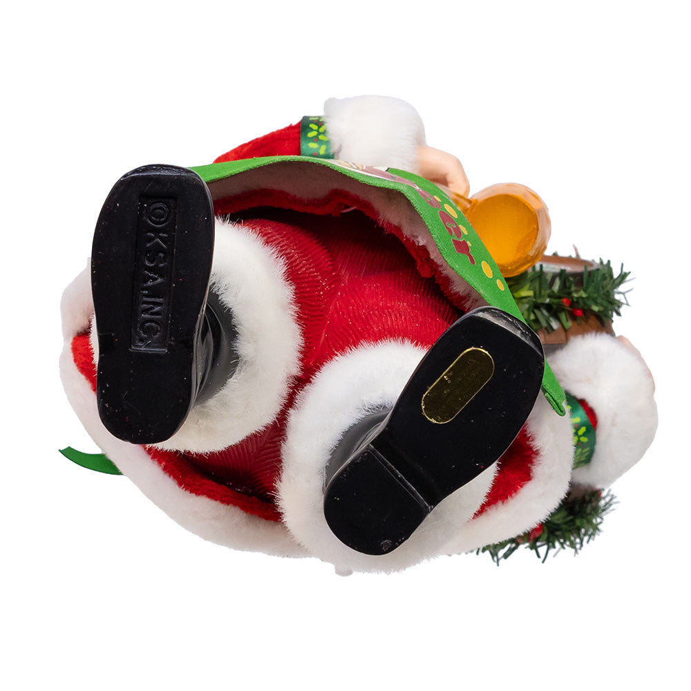 Fabriche Beer Santa with Barrel 10.5 Inches