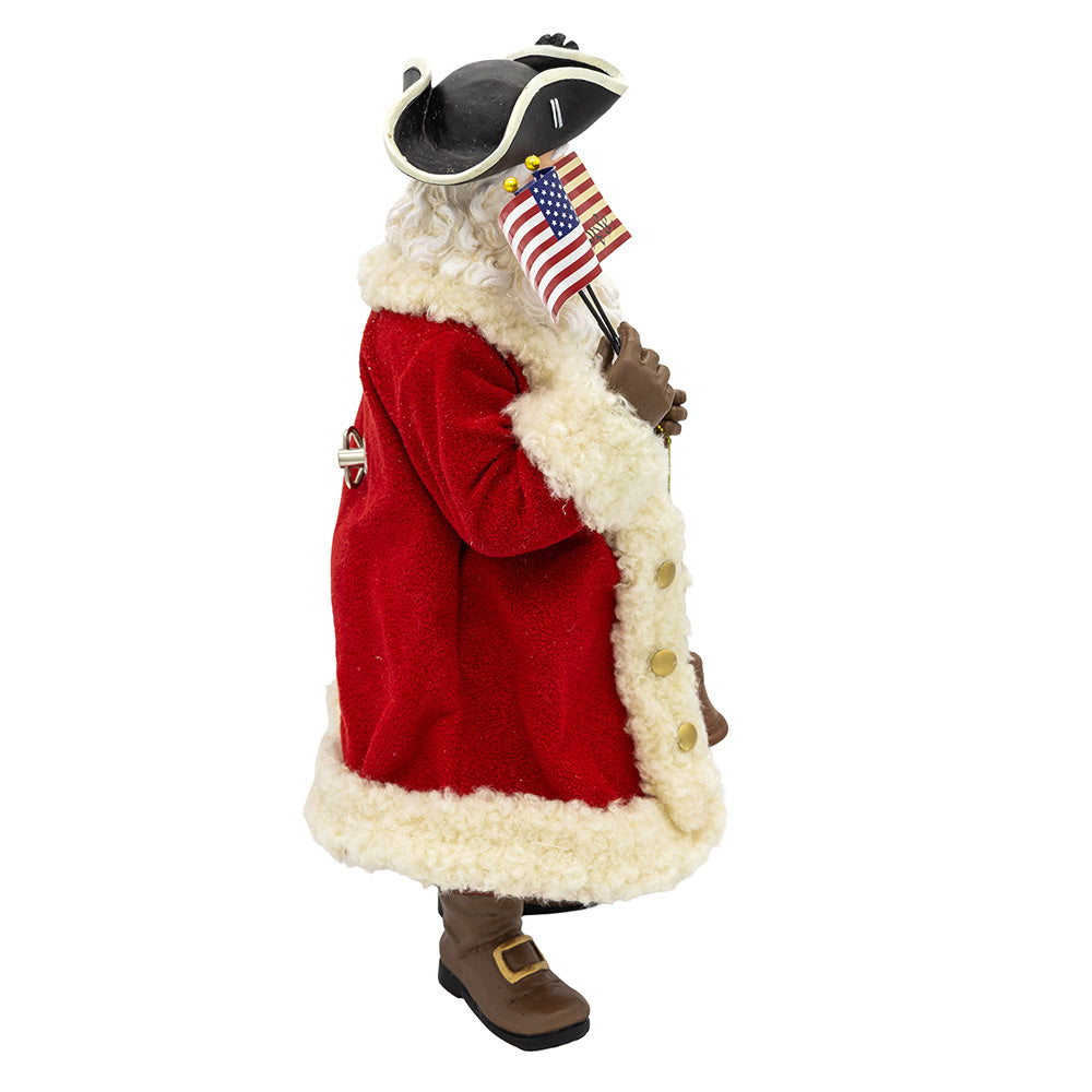 Fabriché 250th Anniversary of America Musical Santa 11"