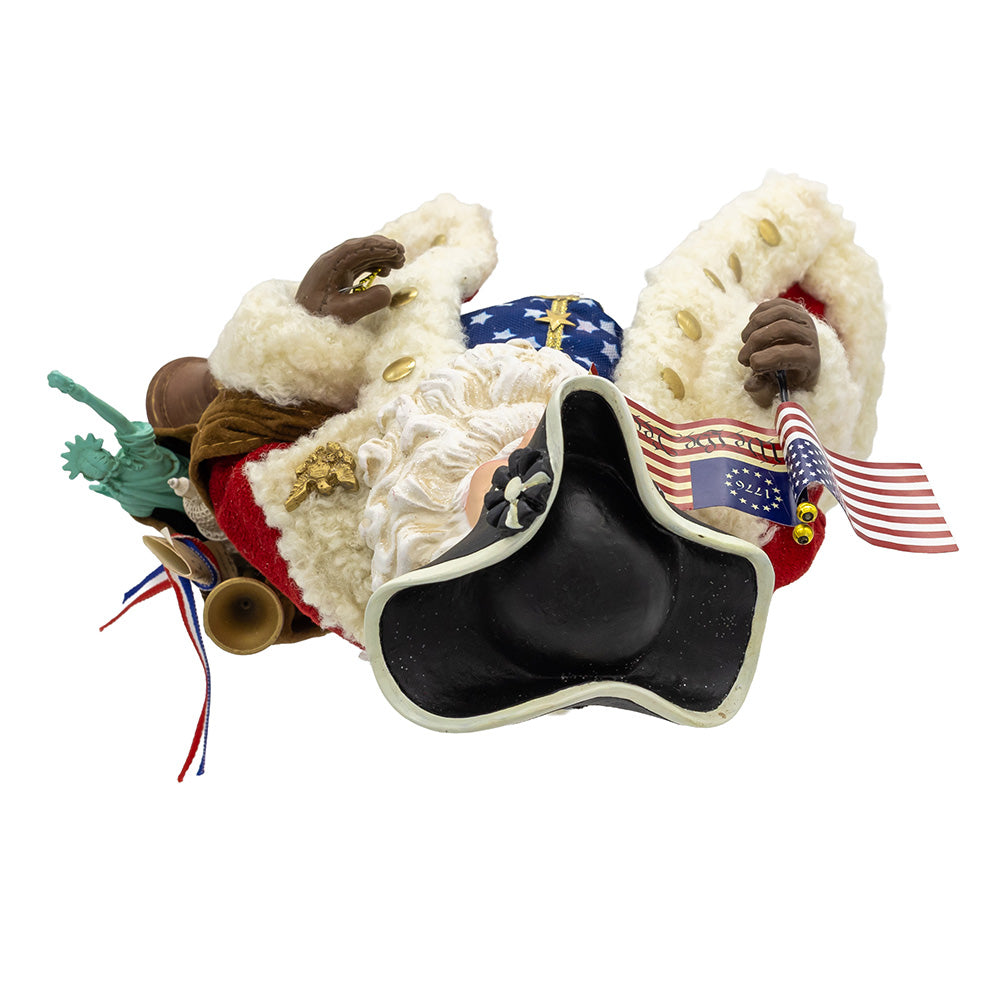 Fabriché 250th Anniversary of America Musical Santa 11"