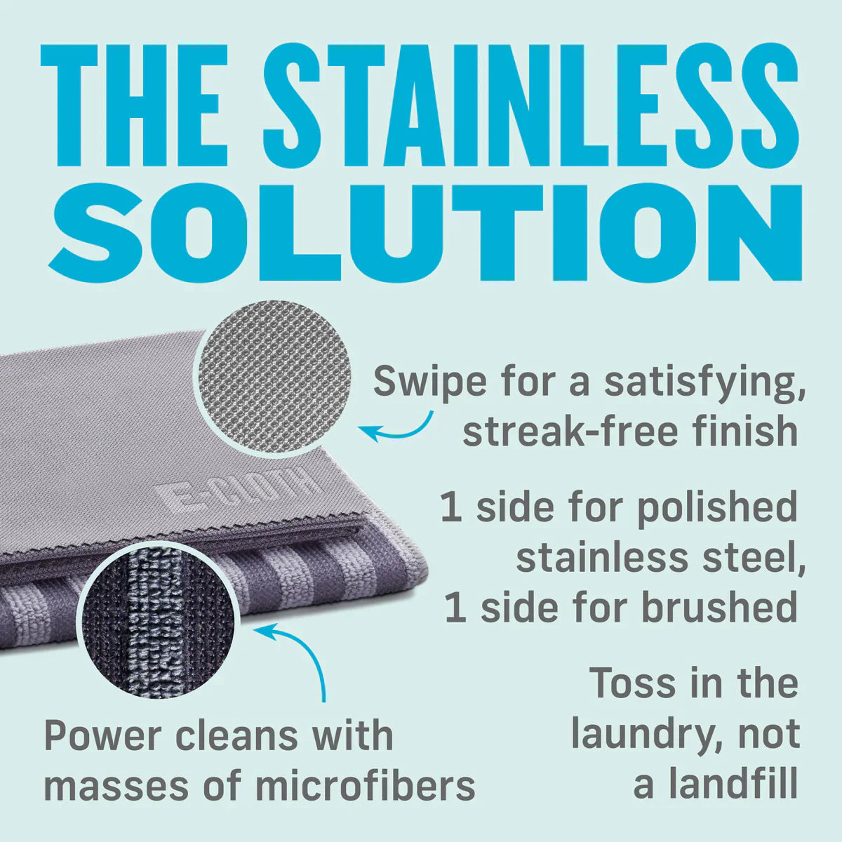 Stainless Steel Cleaning Kit Set of 2 Cloths